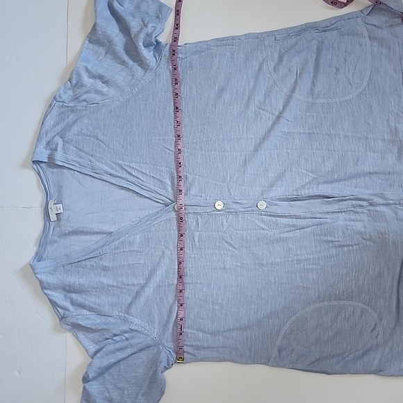 J. Jill Knit Linen Cardigan Shirt/ Size  XL/PETITE - Picture 7 of 11